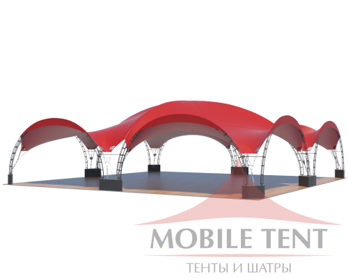 Арочный шатёр 12х12 — 144 м² Схема 2